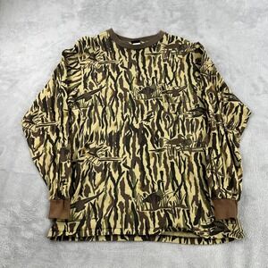 Vintage 90's Rattlers Brand Tiger Camo Shirt Mens XL Made USA Hunting Camouflage
